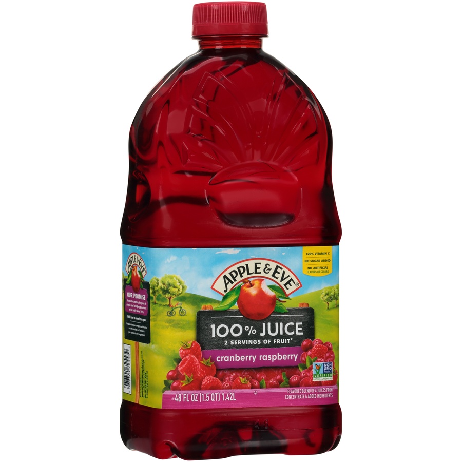 slide 2 of 8, Apple & Eve Cranberry Raspberry Juice, 48 fl oz