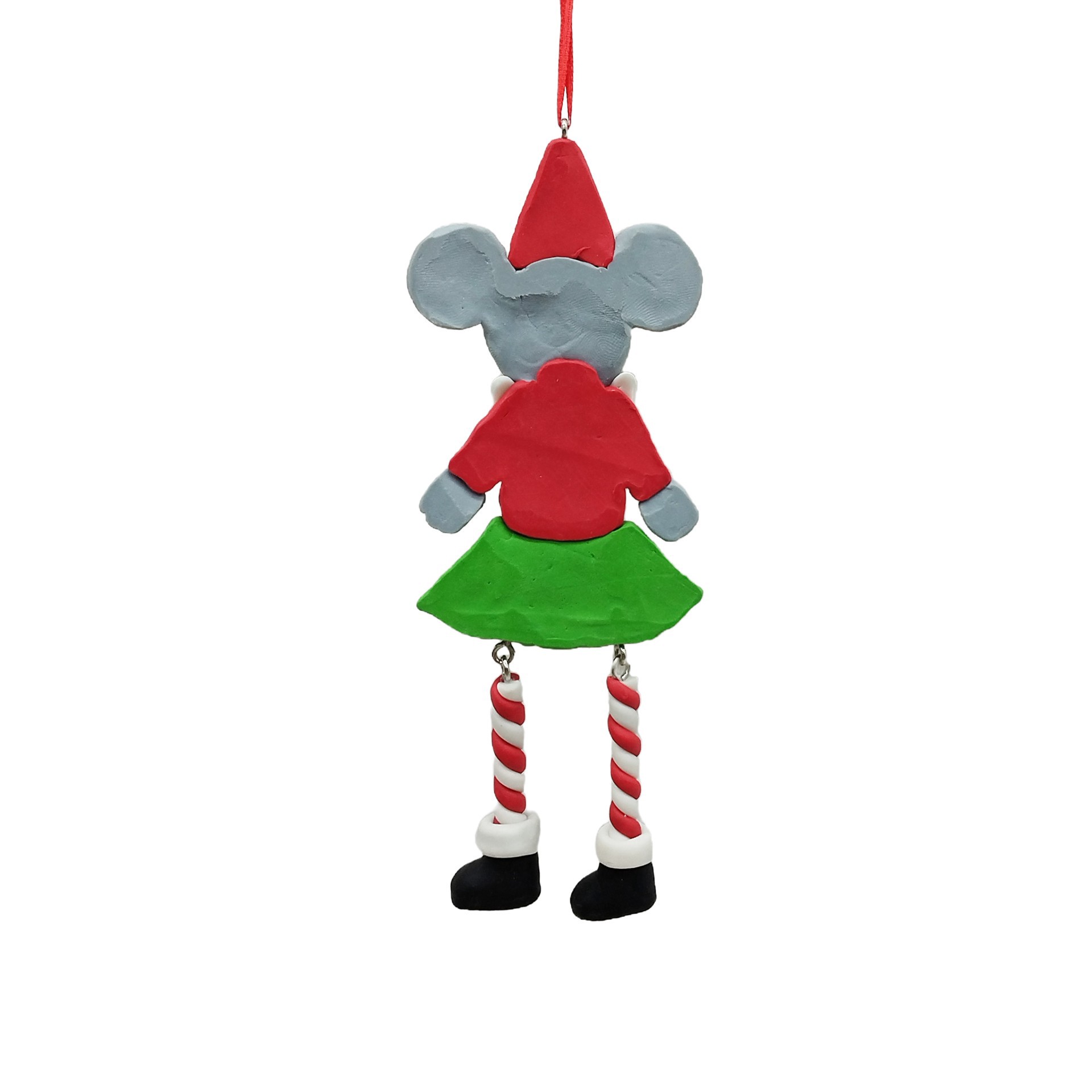 slide 2 of 2, 6.25" Mouse Santa Clay Ornament By Ashland, 6.25 in x 0.75 in x 2.38 in