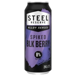 Steel Reserve Beer, Blk Berry, Spiked