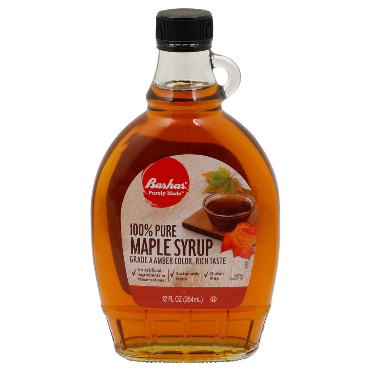 slide 7 of 15, Bashas 100% Maple Syrup, 12 oz
