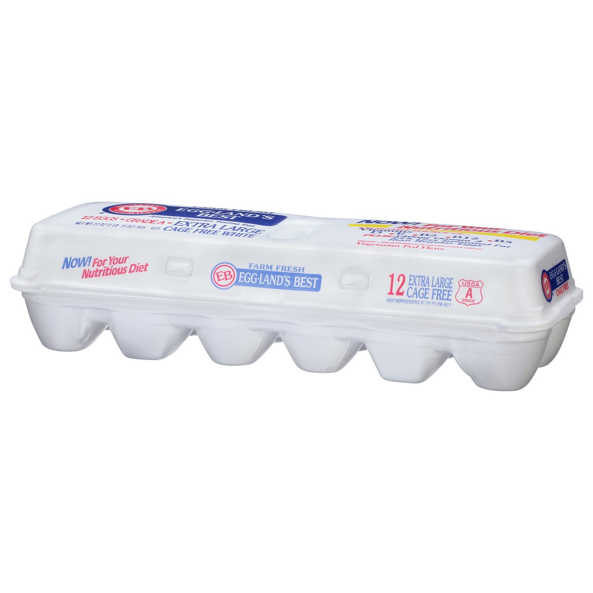 slide 3 of 12, Eggland's Best White Cage Free Extra Large Eggs 12 Each, 12 ct