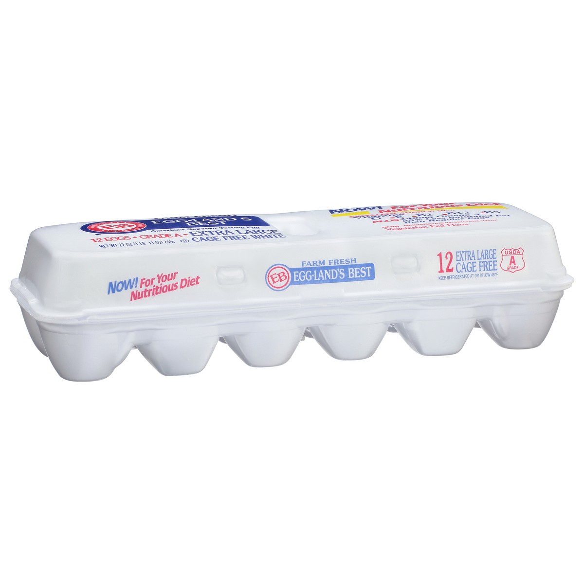 slide 10 of 12, Eggland's Best White Cage Free Extra Large Eggs 12 Each, 12 ct