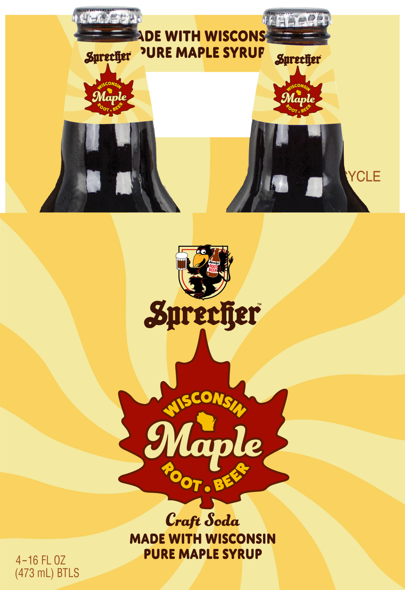 slide 1 of 1, Sprecher Maple Root Beer - 4 ct, 4 ct; 16 fl oz