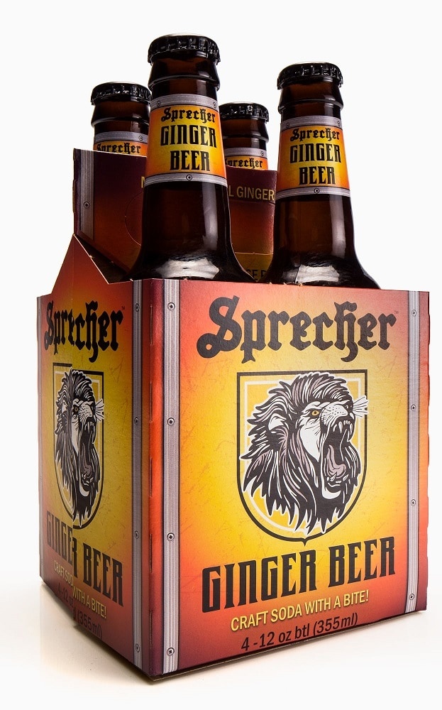 slide 1 of 1, Sprecher Ginger Beer Craft Soda, 4 bottles / 16 fl oz