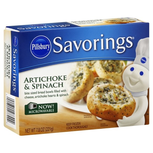 slide 1 of 1, Pillsbury Savorings Artichoke and Spinach, 7.8 oz