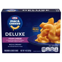 Kraft Deluxe Four Cheese Macaroni & Cheese Dinner, 14 oz Box