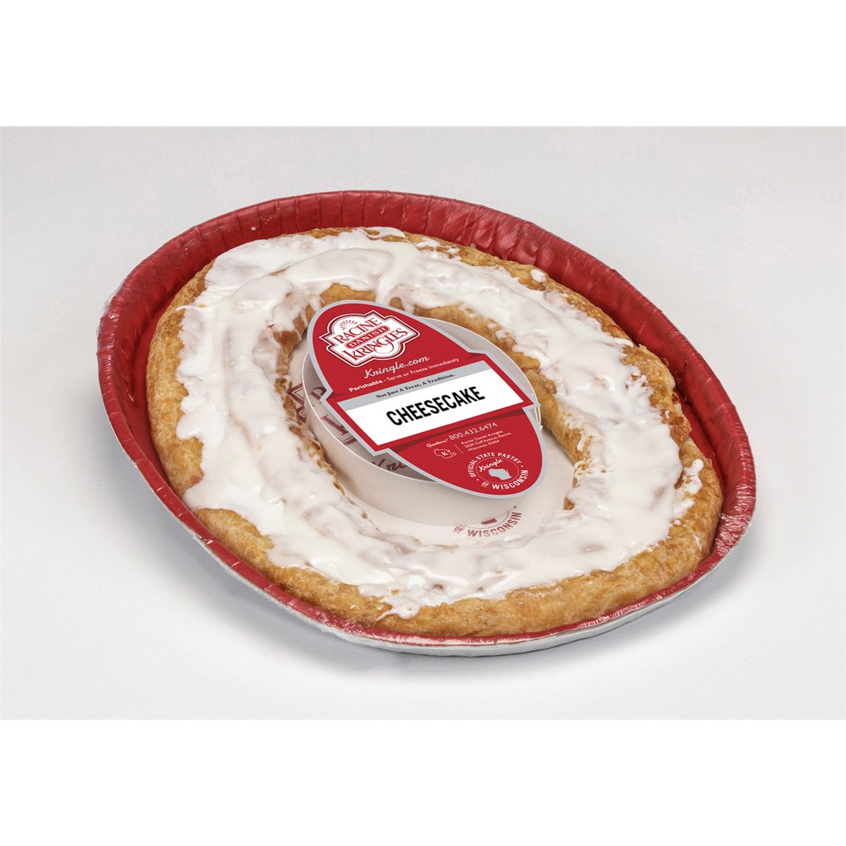 slide 3 of 5, Racine Kringle Pastry, Cheese, 14 oz., 14 oz