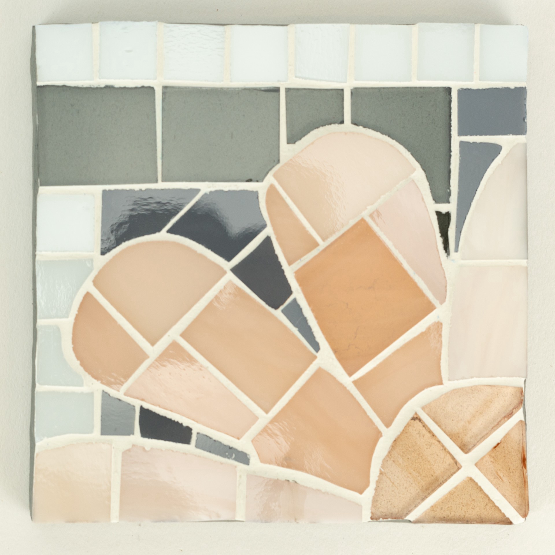 slide 3 of 3, Oceanside Glass & Tile Oceanside Compatible Small Neutral Mosaic Stained Glass Squares, 8oz., 8 oz
