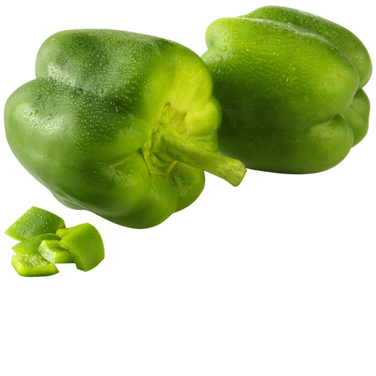 slide 1 of 1, Green Bell Pepper, organic, 1 ct