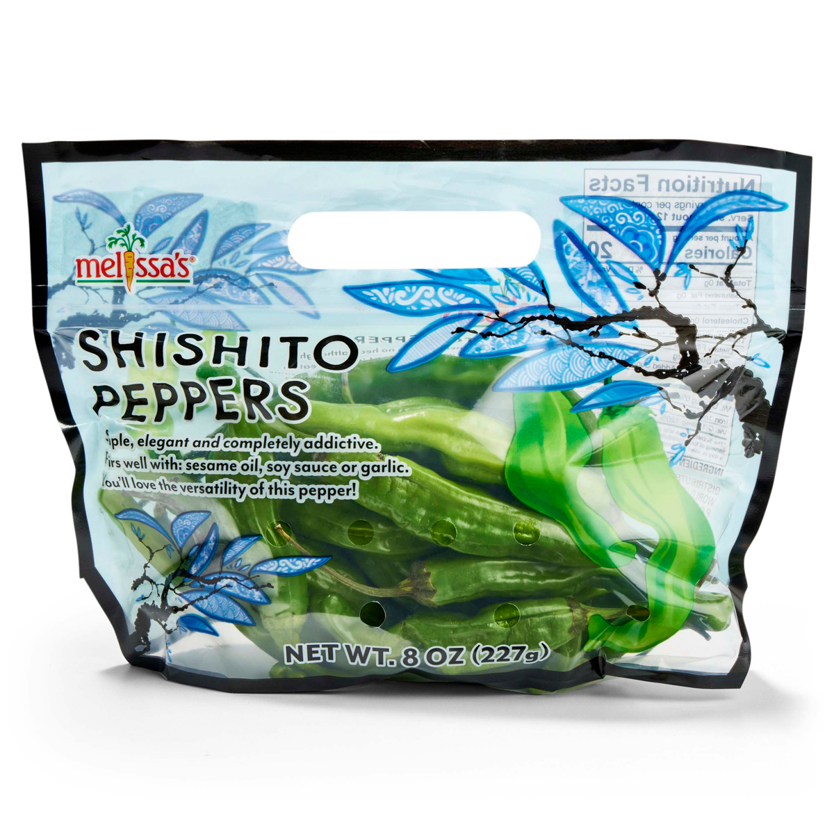 slide 1 of 5, MELISSAS Shishito Peppers, 8 oz, 8 oz