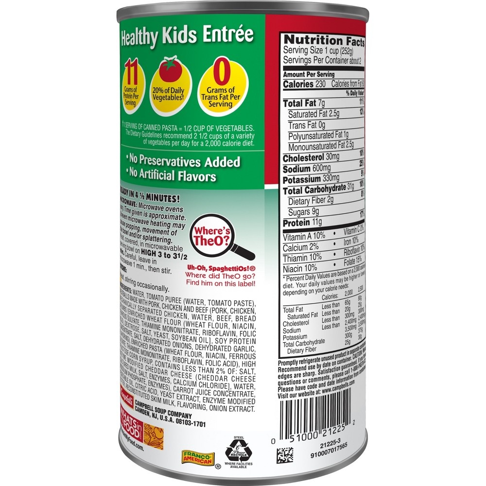 Spaghettios With Meatballs 22 2 Oz Shipt