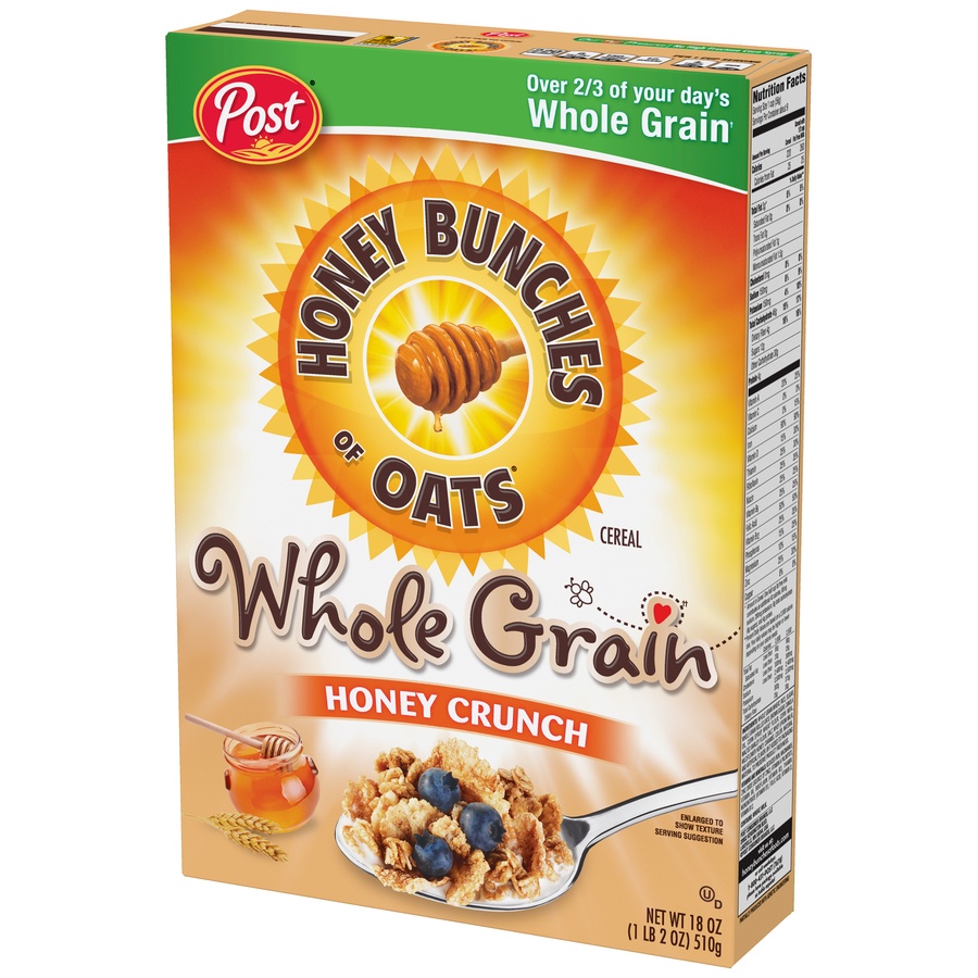 Post Honey Bunches of Oats Whole Grain Honey Crunch Cereal 18 oz Shipt
