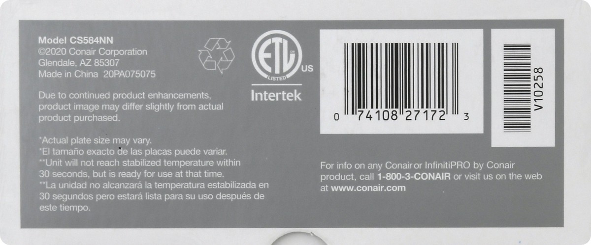 slide 2 of 10, InfinitiPRO 2-in-1 Hair Styler 1 ea, 1 ft