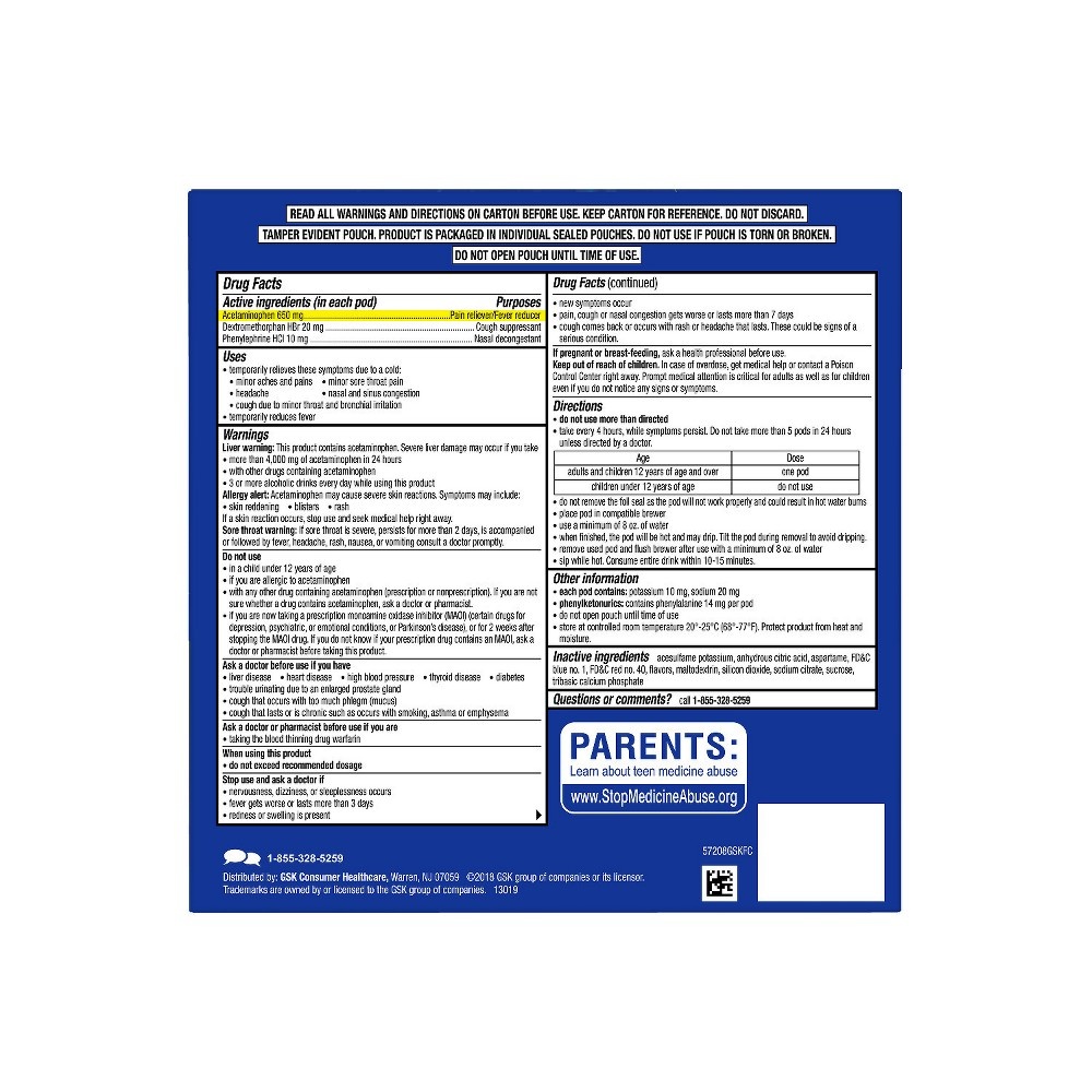 slide 6 of 6, Theraflu Power Pods Daytime Severe Cold, 8 ct