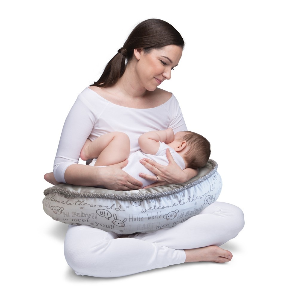 slide 4 of 8, Hello World Boppy Luxe Nursing Pillow and Positioner, 1 ct