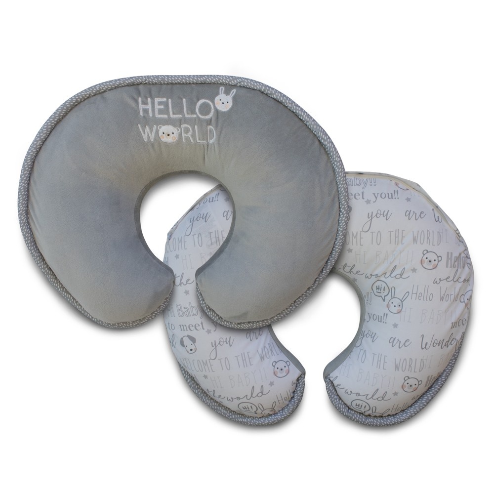 slide 7 of 8, Hello World Boppy Luxe Nursing Pillow and Positioner, 1 ct