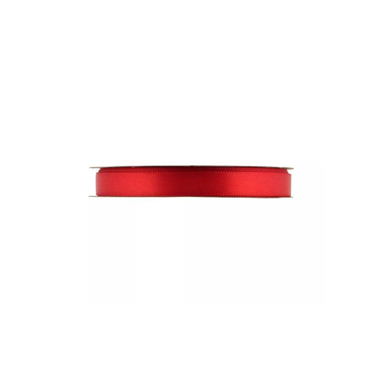 slide 1 of 2, Offray Satin Ribbon - Red, 0.375 in x 21 ft