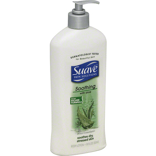 slide 1 of 1, Suave Skin Solutions With Aloe And Cucumber Body Lotion, 18 fl oz