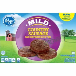 Kroger Mild Country Sausage Patties