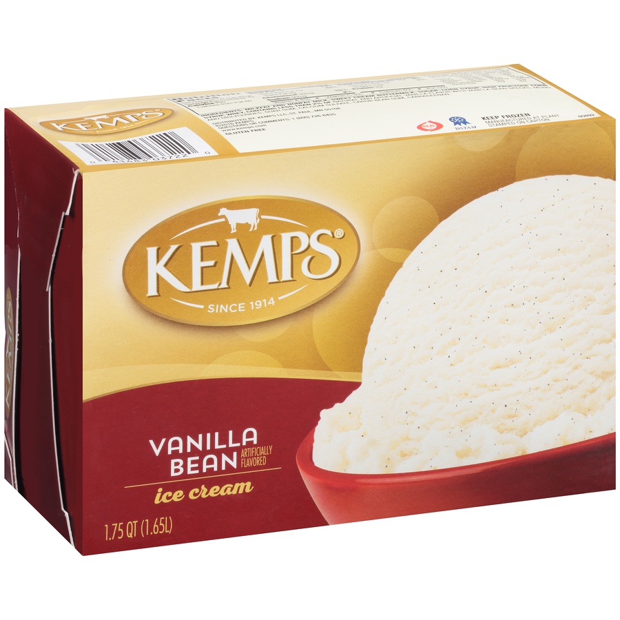 slide 3 of 8, Kemps Vanilla Bean Ice Cream, 1.75 qt