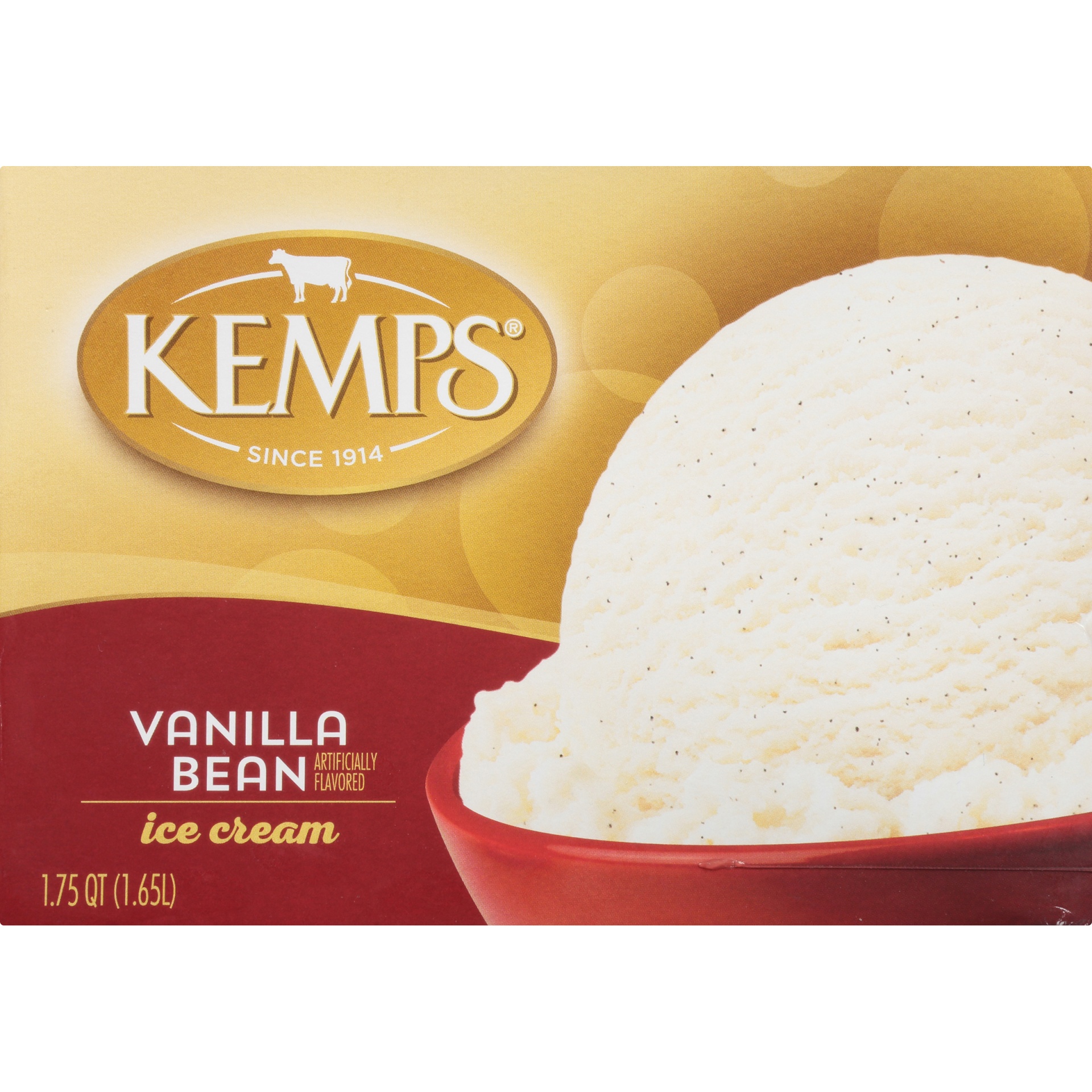 slide 2 of 8, Kemps Vanilla Bean Ice Cream, 1.75 qt