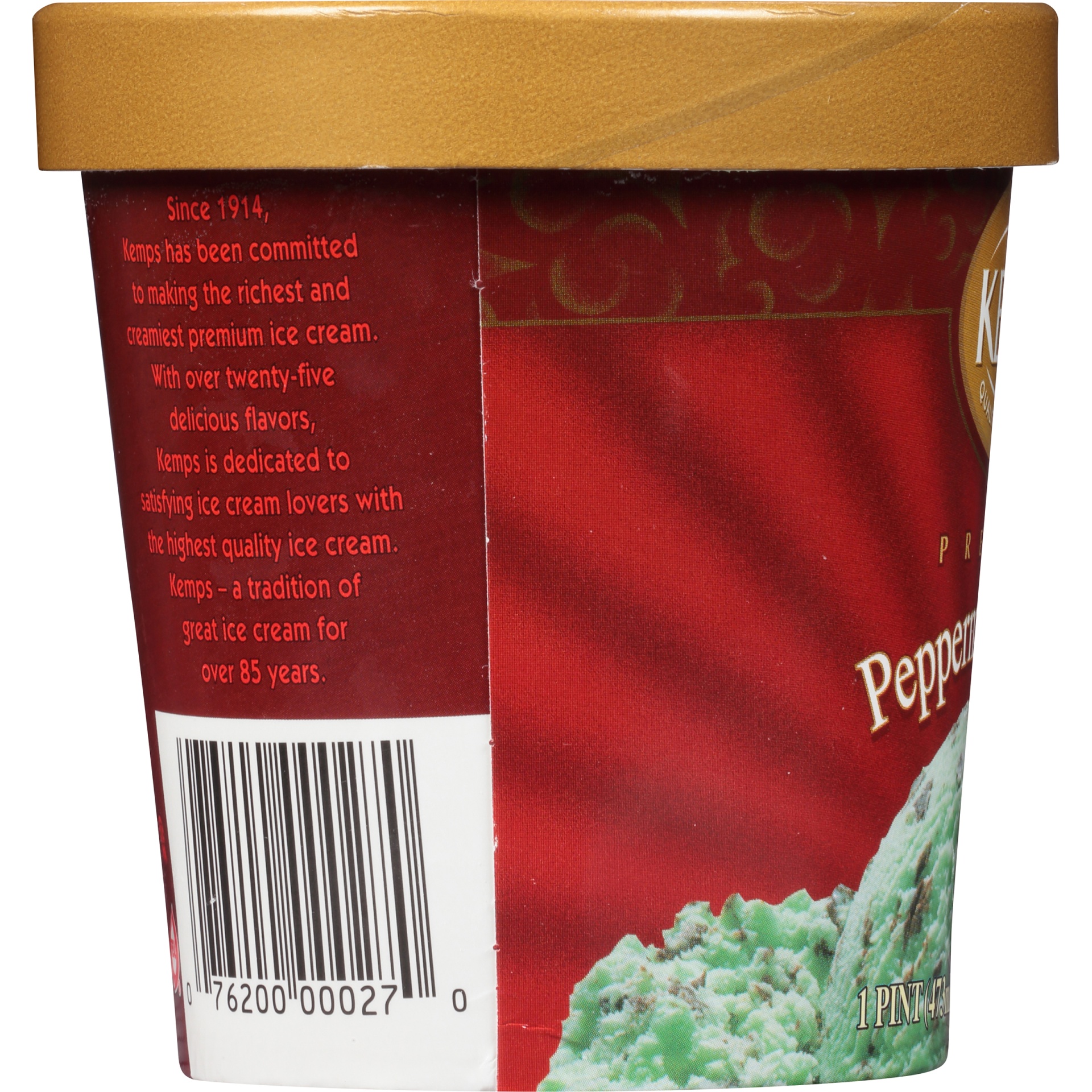 slide 2 of 6, Kemps Peppermint Bon Bon Premium Ice Cream, 1 pint