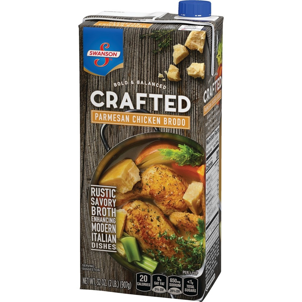 slide 5 of 6, Swanson Crafted Parmesan Chicken Brodo, 32 oz