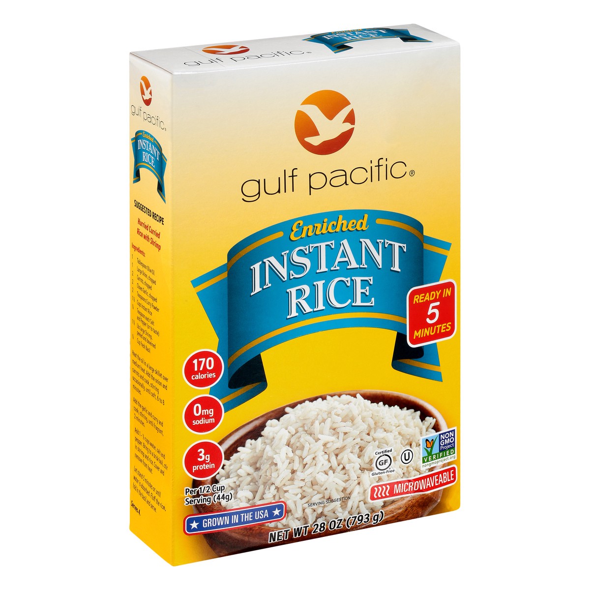 slide 2 of 10, Gulf Pacific Enriched Instant Rice 28 oz, 28 oz