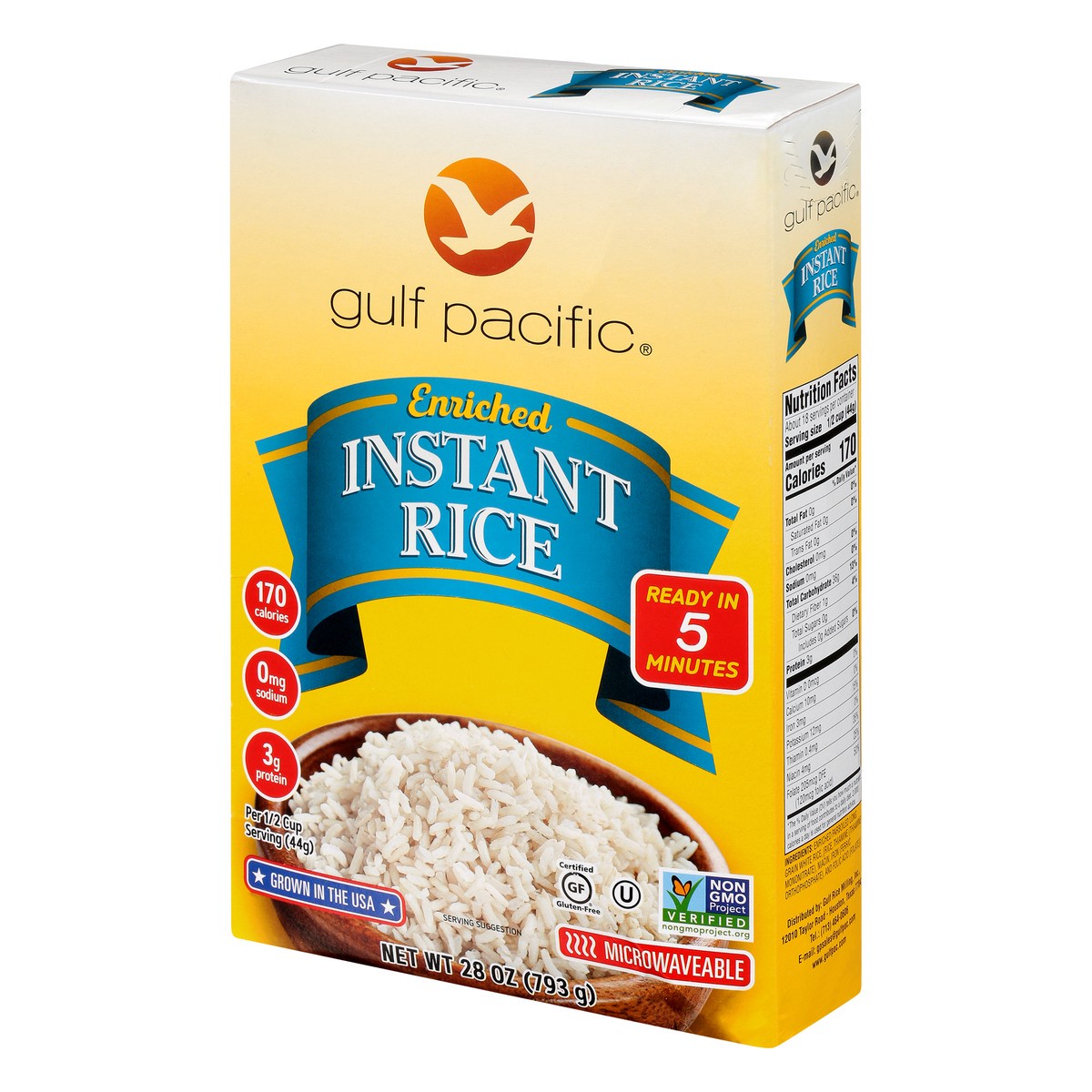 slide 8 of 10, Gulf Pacific Enriched Instant Rice 28 oz, 28 oz