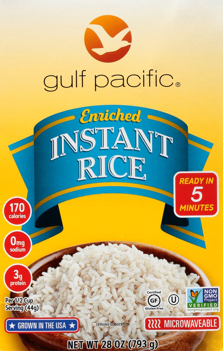 slide 7 of 10, Gulf Pacific Enriched Instant Rice 28 oz, 28 oz