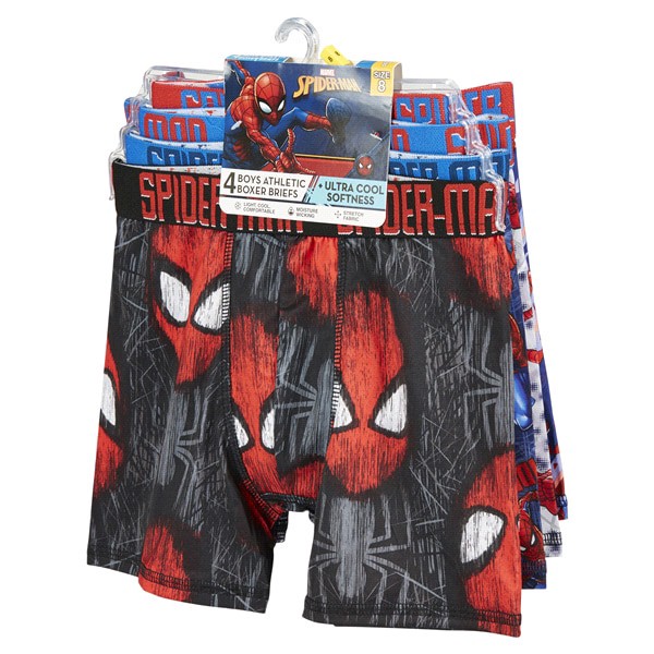 slide 17 of 29, Marvel Boys' Spider-Man 4pk Underwear - 8, 4 ct