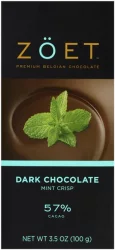 Zöet 57% Cacao Mint Crisp Dark Chocolate
