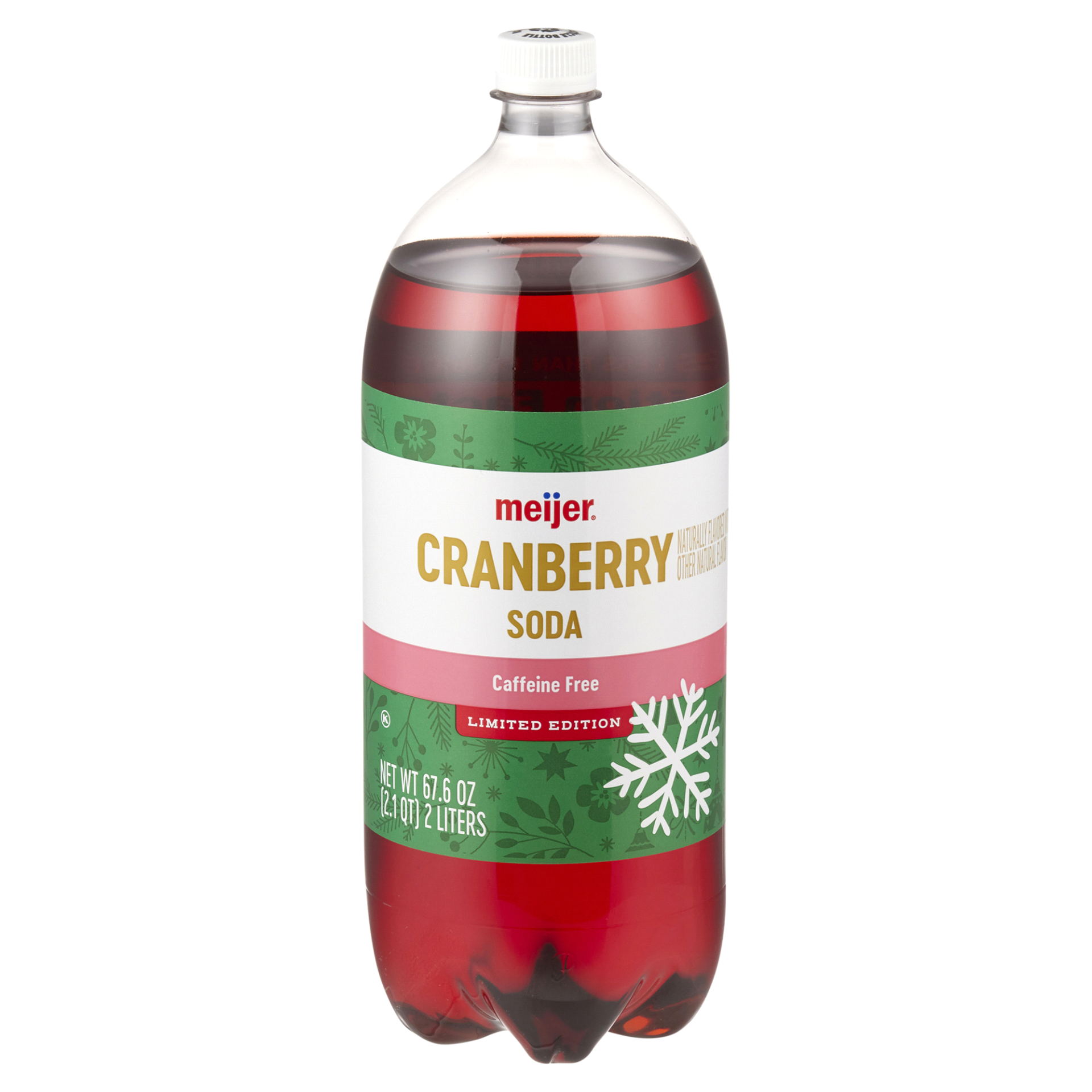 slide 1 of 2, Meijer Cranberry Soda, 67.6 oz