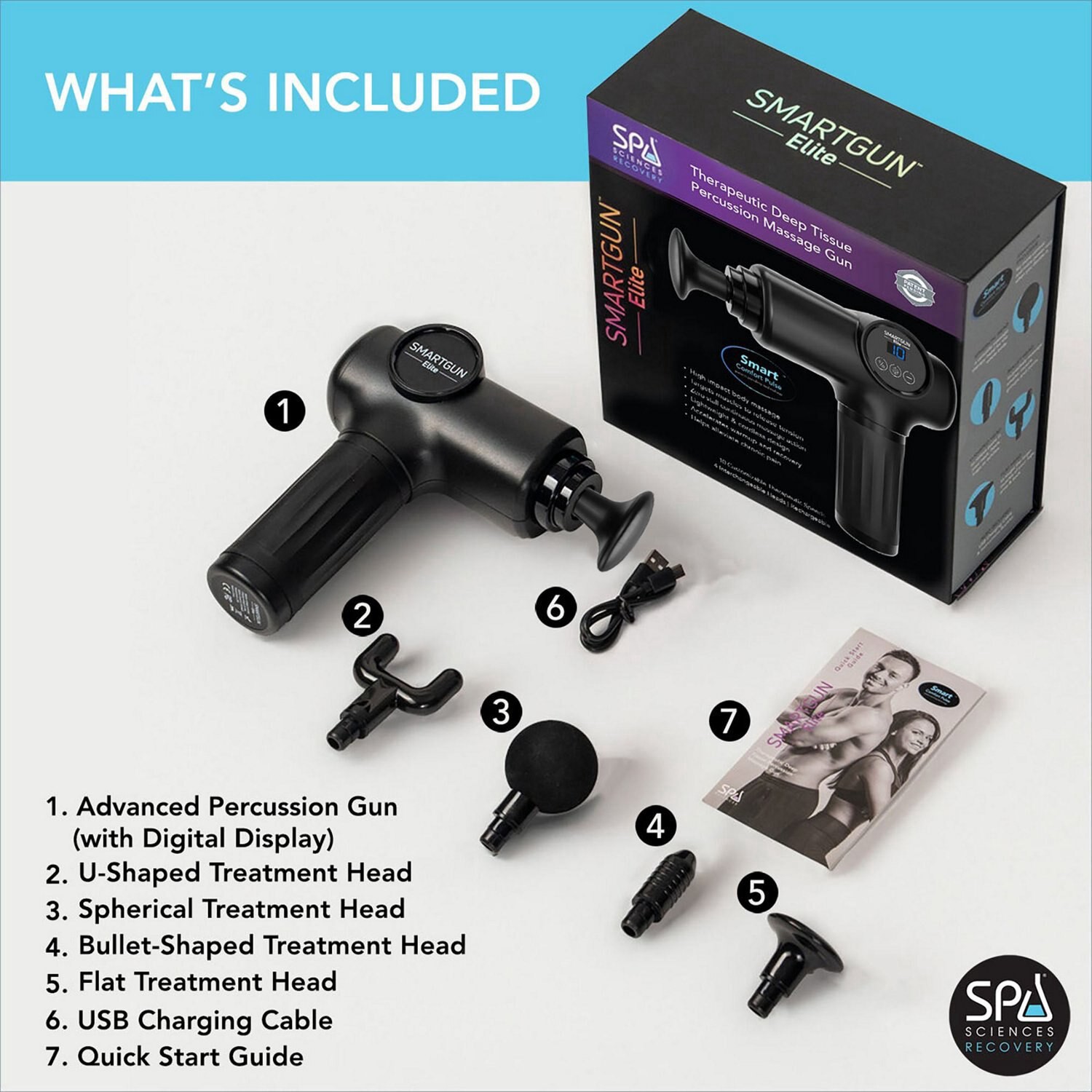 slide 3 of 12, Spa Sciences Spa Science Smartgun Pro Deep Tissue Massager, 1 ct