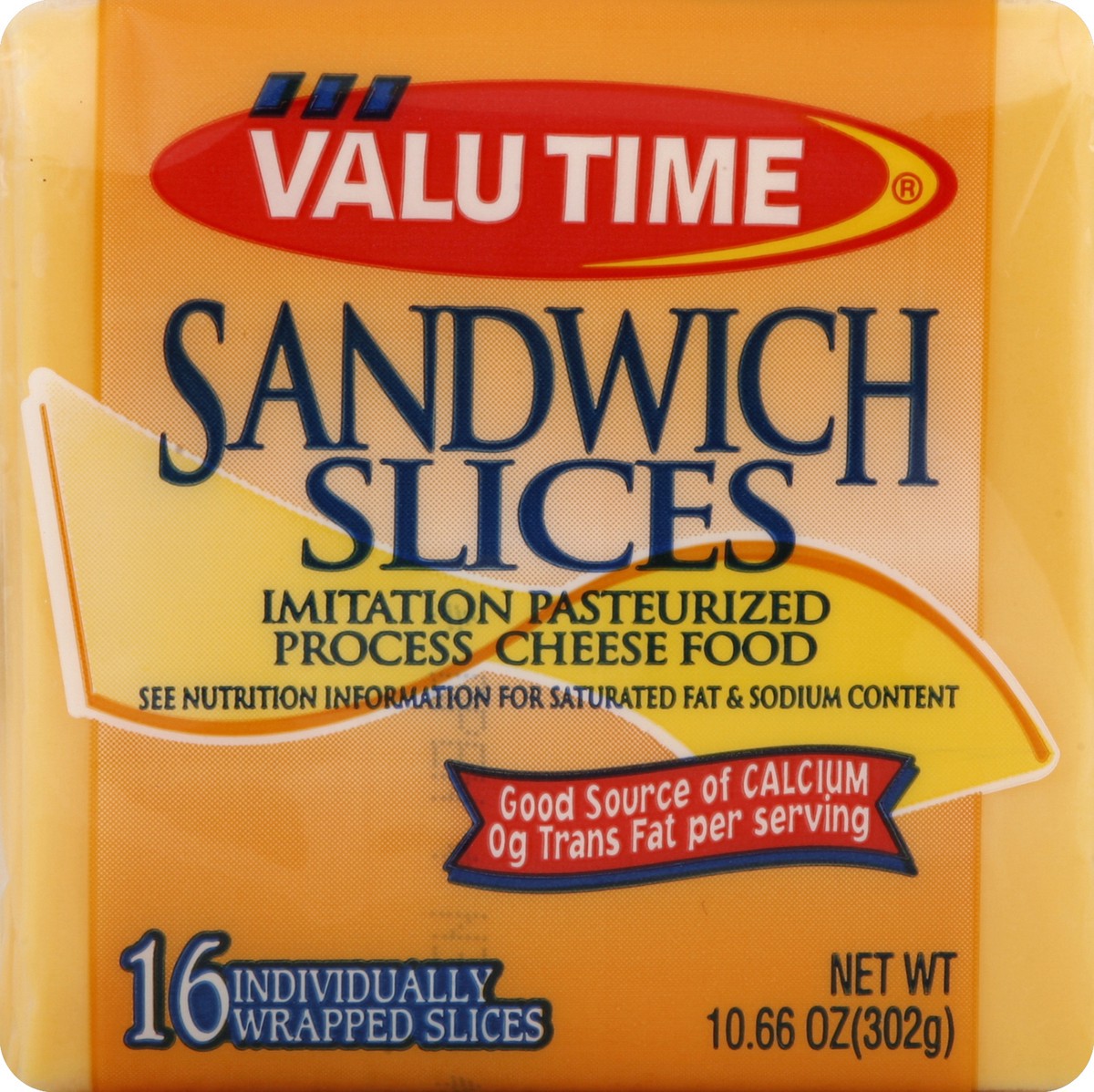 slide 5 of 5, Valu Time American Flavored Sandwich Slices, 10.67 oz