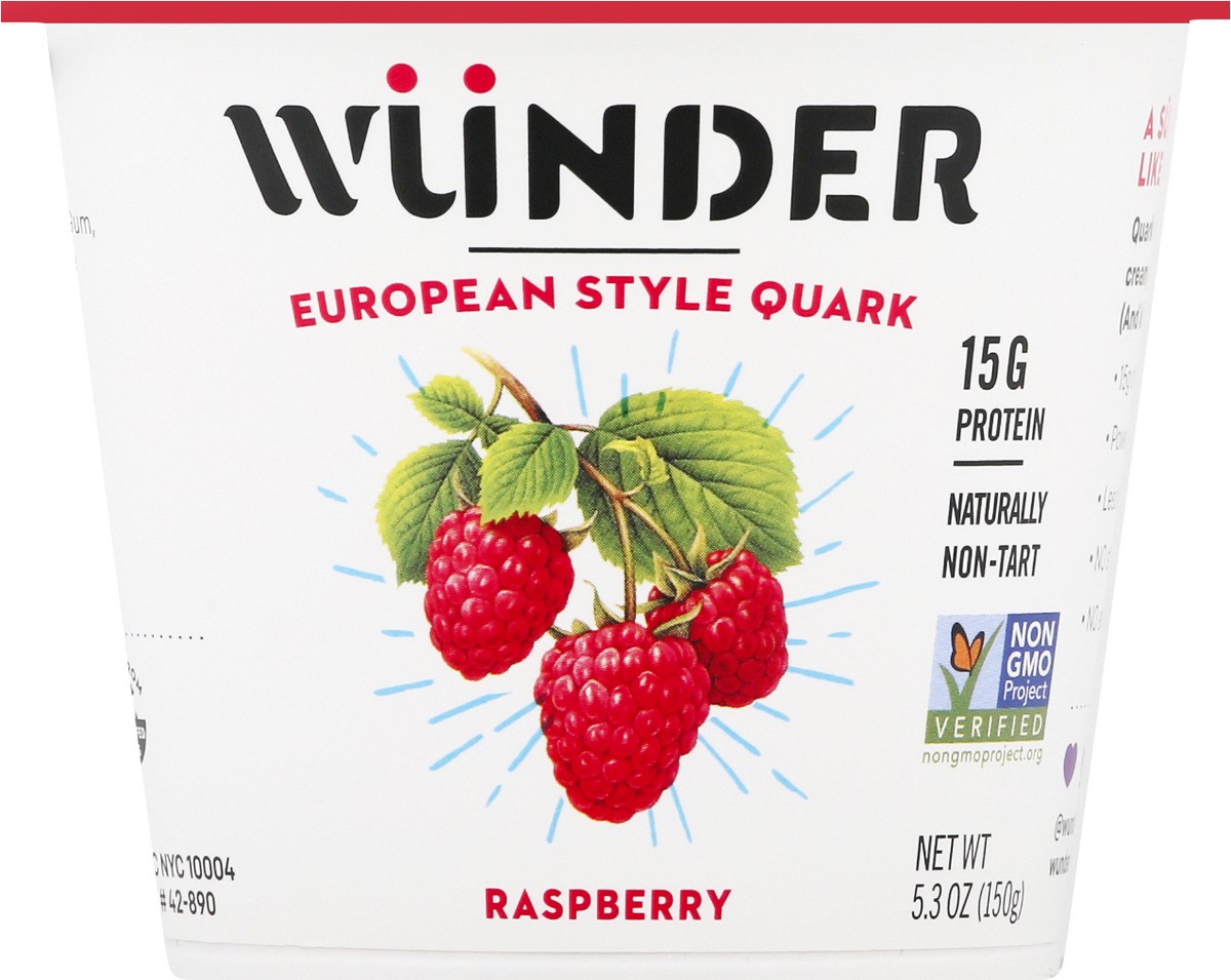 slide 1 of 9, Wünder Creamery European Style Raspberry Quark 5.3 oz, 5.3 oz