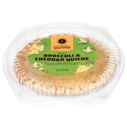 Everyday Gourmet Hearty Broccoli & Cheddar Quiche - 12 oz
