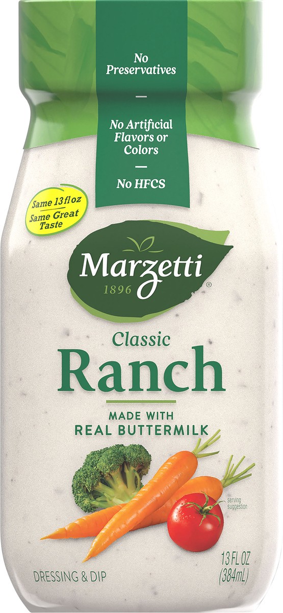 slide 8 of 9, Marzetti Classic Ranch Dressing & Dip 13 fl. oz. Jar, 13 fl oz