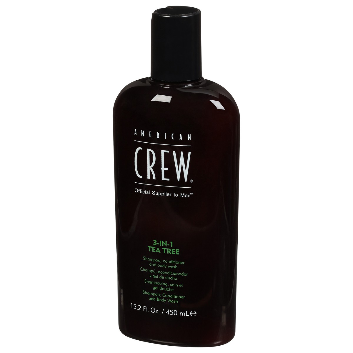 slide 3 of 9, American Crew Shampoo, Conditioner And Body Wash, Tea Tree, 3-In-1, 15.2 fl oz