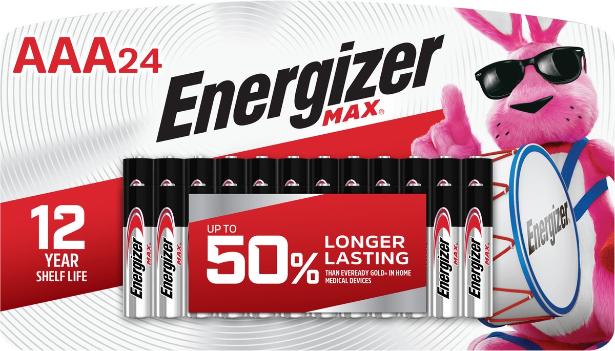 slide 2 of 3, Energizer MAX AAA Batteries (24 Pack), Triple A Alkaline Batteries, 24 ct