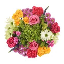 Bloom Haus Lush Bouquet - Green / Peach / Red