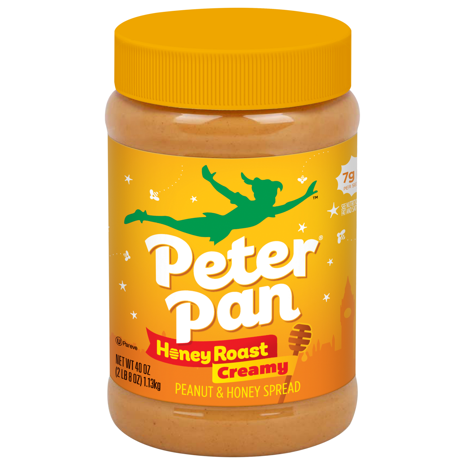 slide 1 of 5, Peter Pan Creamy Honey Roast Peanut & Honey Spread 40 oz, 40 oz