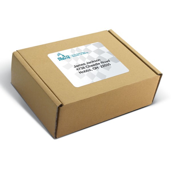 slide 3 of 3, Office Depot Brand Inkjet/Laser Shipping Labels, Rectangle, 3 1/3"" X 4"", White, Pack Of 600, 600 ct