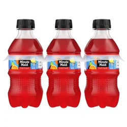 Minute Maid Fruit Punch Juice Drink Bottles, 12 fl oz, 6 Pack