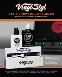 Vinyl Styl Ultimate Vinyl Record Care Kit (Record & Stylus Brushes And Fluid)
