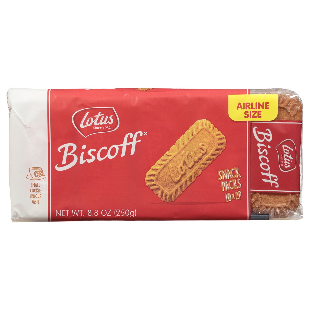 slide 1 of 1, Biscoff Lotus Biscoff Cookies Airline Size 20 Snack Packs, 10 ct