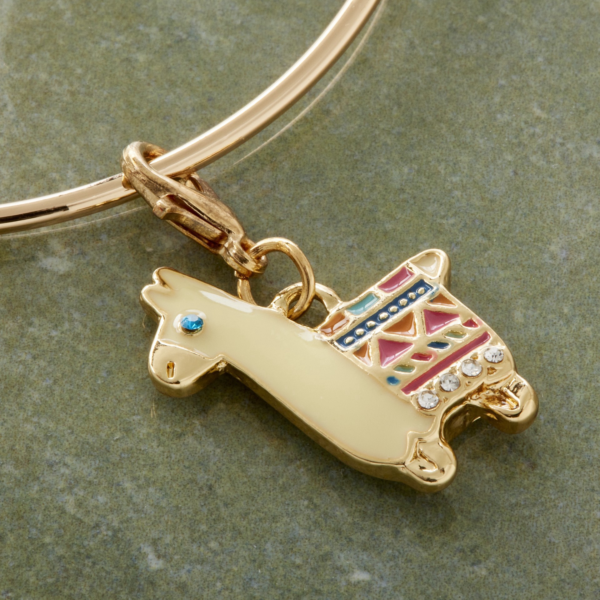 slide 2 of 2, Multicolor Llama Charm By Bead Landing, 30mm x 20mm