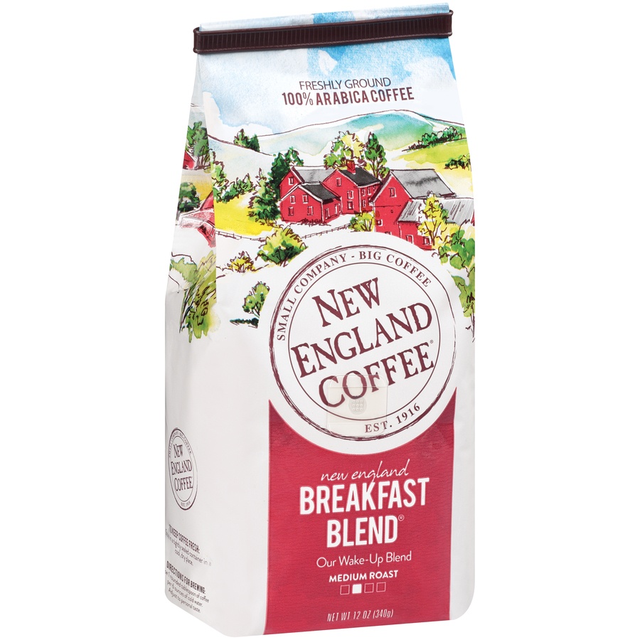 slide 3 of 7, New England Coffee Medium Roast Breakfast Blend Coffee - 12 oz, 12 oz