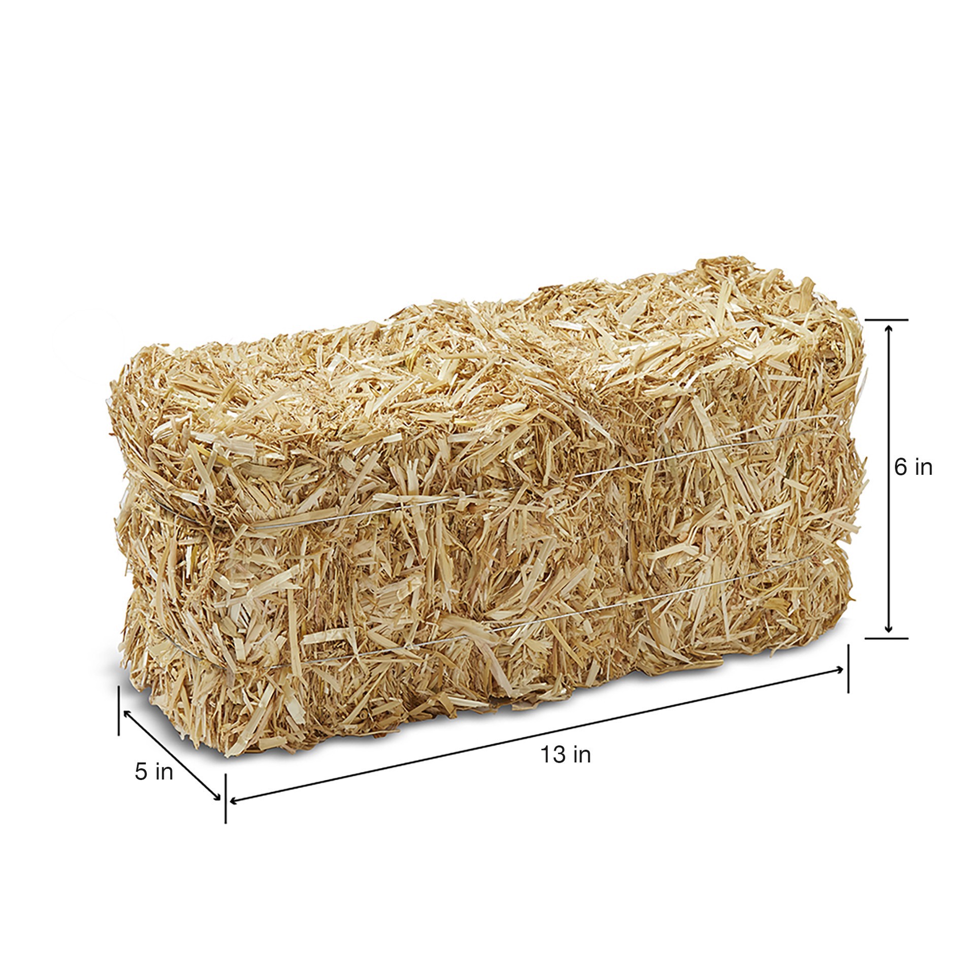 slide 2 of 8, Decorative Straw Bale By Ashland, 5 in x 6 in x 13 in