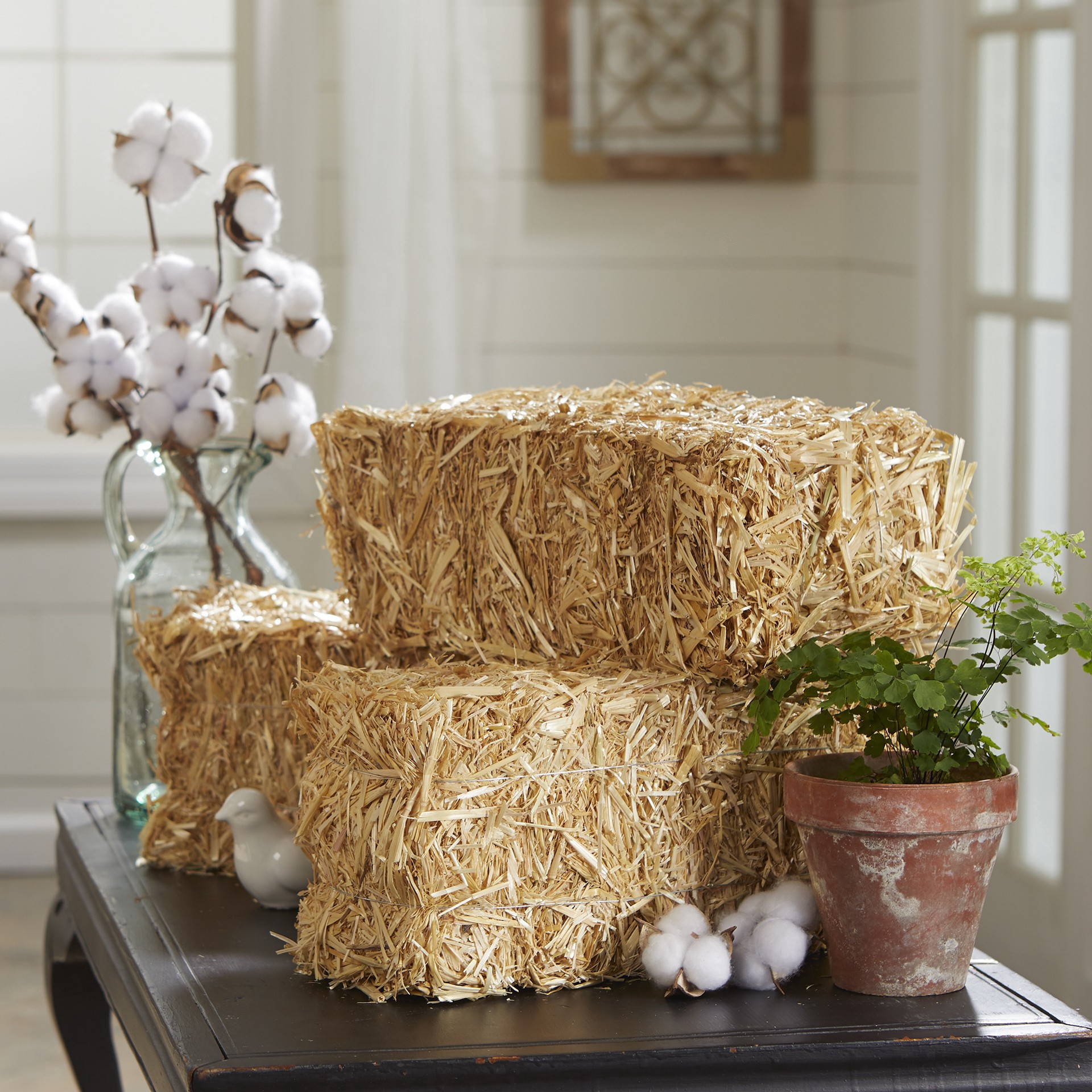 slide 5 of 8, Decorative Straw Bale By Ashland, 5 in x 6 in x 13 in